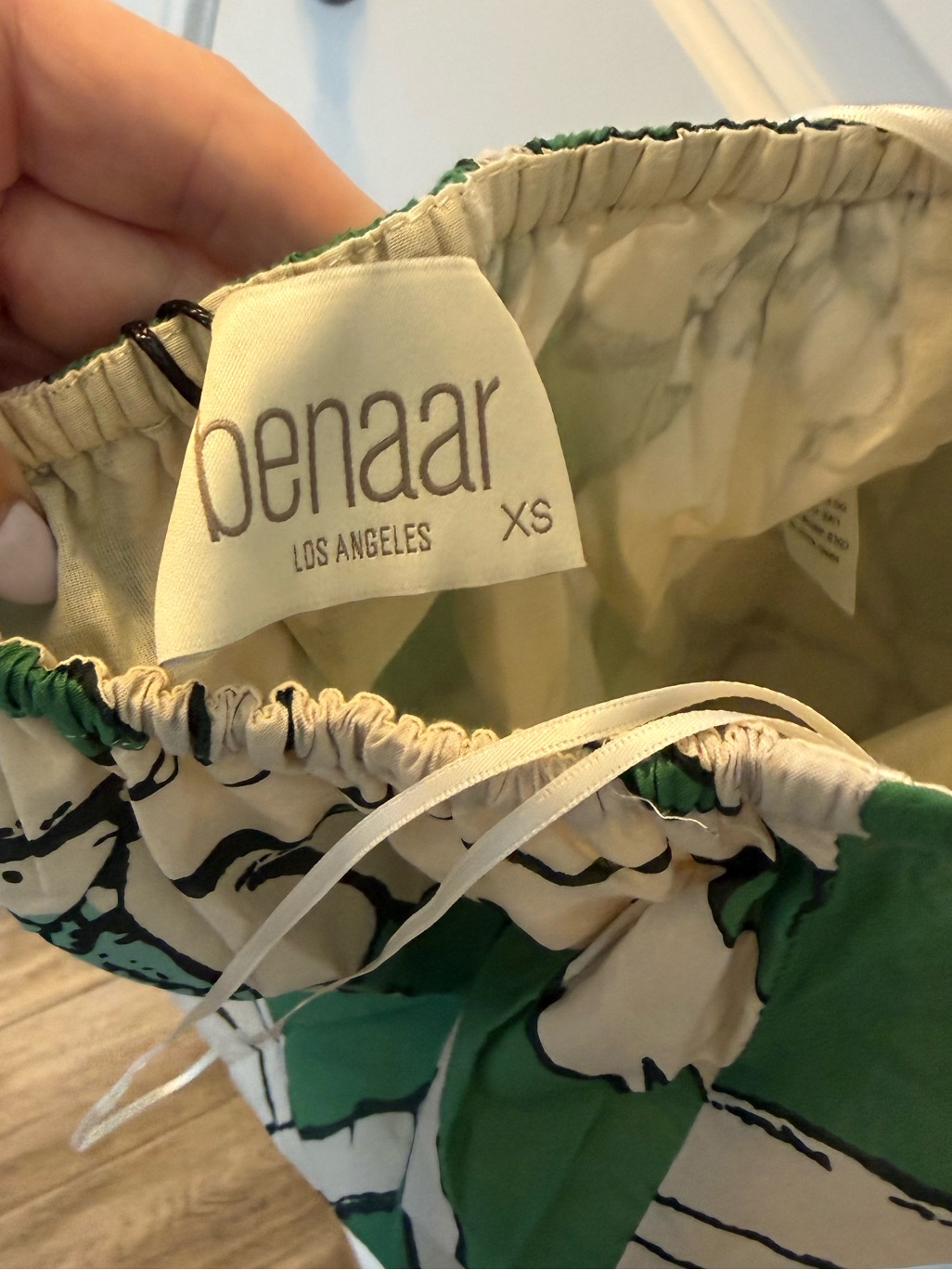 Nwt Benaar La Thea Green Palm Tree Printed Halter Mini Dress Size Xs — image 6 of 6